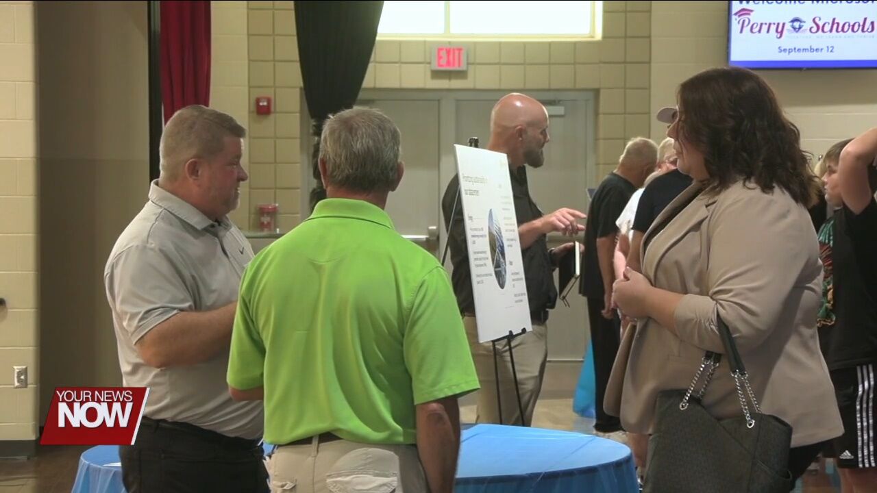 Microsoft employees talk one-on-one with Perry Township residents about potential data center